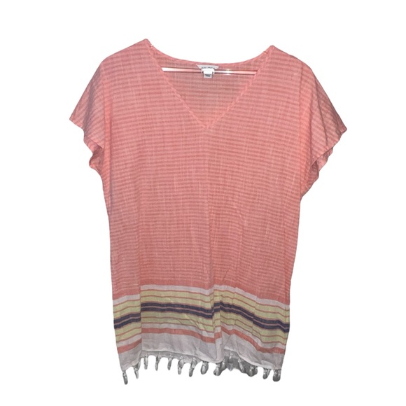 Nautica Striped Bathing Suit Cover Up Dress - Picture 1 of 5